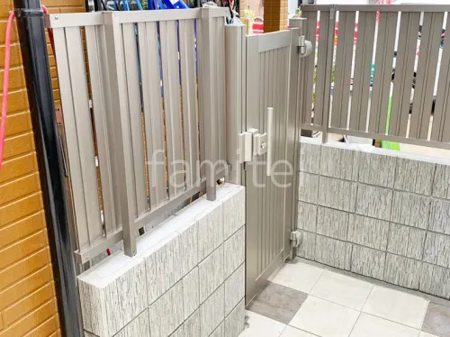 片開き 門扉 YKKAP シンプレオTS1型 たてスリット 