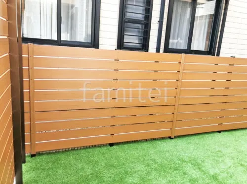 人工木・樹脂 フェンス（木調） F＆F マイティウッド ベーシック極 高尺タイプ 目隠し 木調・ラティス 樹脂