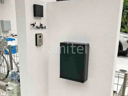 塗り壁門柱 アイカ工業 ジョリパット塗装