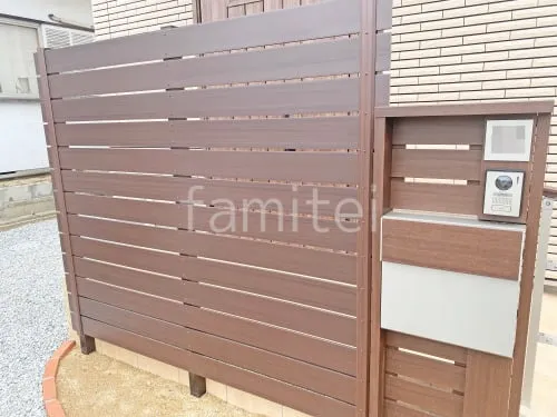 人工木・樹脂 フェンス（木調） F＆F マイティウッド ベーシック極 高尺タイプ 目隠し 木調・ラティス 樹脂