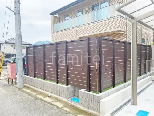 人工木・樹脂 フェンス（木調） F＆F マイティウッド ベーシック極 高尺タイプ 目隠し 木調・ラティス 樹脂