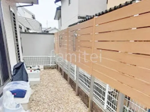 人工木・樹脂 フェンス（木調） F＆F マイティウッド ベーシック極 高尺タイプ 目隠し 木調・ラティス 樹脂