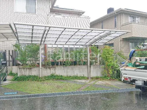 カーポート１台 （単棟） YKKAP アリュース アール屋根