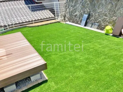 人工芝 防草シート加工 ヨシミツ毛織 リアル人工芝 35mm 