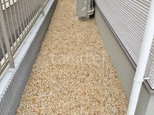 犬走り ジャミ敷き 防草シート加工