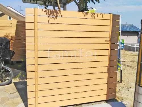 人工木・樹脂 フェンス（木調） F＆F マイティウッド ベーシック極 高尺タイプ 目隠し 木調・ラティス 樹脂