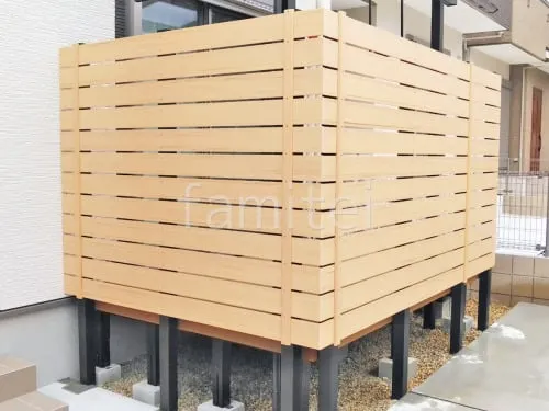 人工木・樹脂 フェンス（木調） F＆F マイティウッド ベーシック極 高尺タイプ 目隠し 木調・ラティス 樹脂