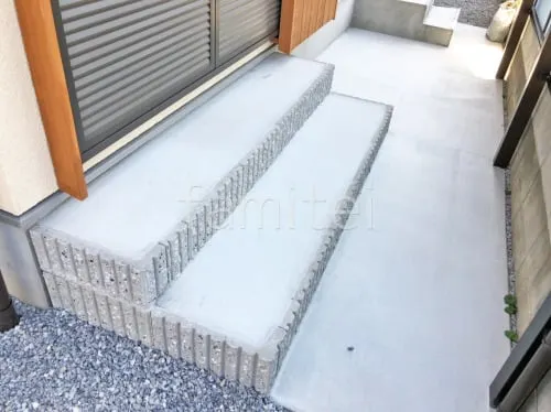 化粧ブロック階段