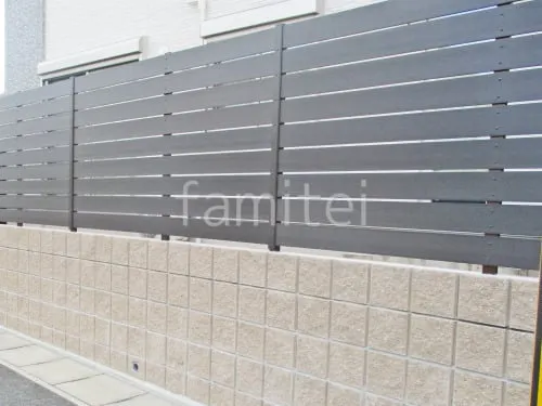 人工木・樹脂 フェンス（木調） F＆F マイティウッド ベーシック極 目隠し 木調・ラティス 樹脂