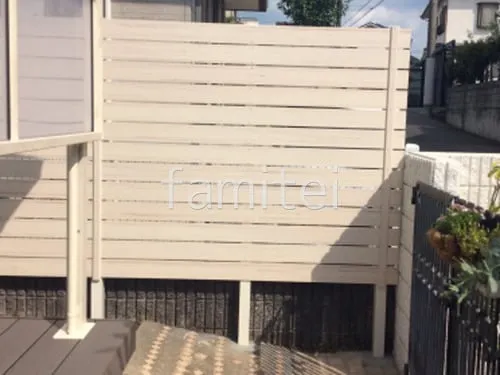 人工木・樹脂 フェンス（木調） F＆F マイティウッド ベーシック極 高尺タイプ 目隠し 木調・ラティス 樹脂