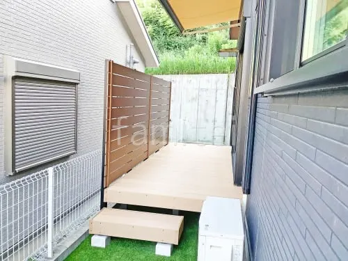 人工木・樹脂 フェンス（木調） F＆F マイティウッド ベーシック極 高尺タイプ 目隠し 木調・ラティス 樹脂 人工木デッキ  LIXIL 人工木 樹ら楽ステージ 