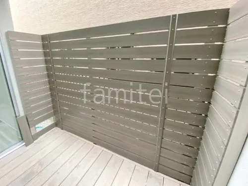 人工木・樹脂 フェンス（木調） F＆F マイティウッド ベーシック極 高尺タイプ 目隠し 木調・ラティス 樹脂