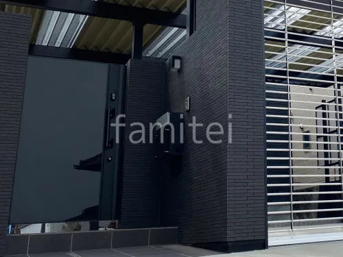 玄関門扉 LIXIL プレミエス門扉 M-GA型 片開き 門袖 タイル張り セラヴィオ