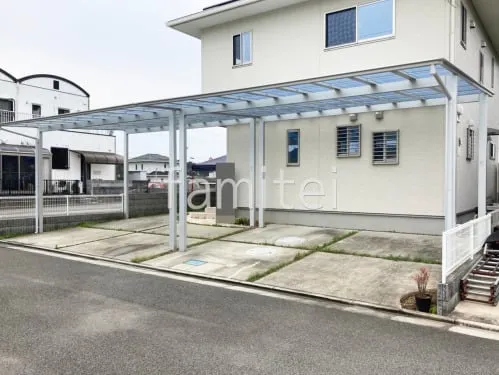 カーポート２台(ワイド) ツイン LIXIL ネスカＦ フラット屋根