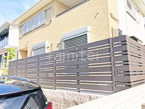 人工木・樹脂 フェンス（木調） F＆F マイティウッド ベーシック極 目隠し 木調・ラティス 樹脂