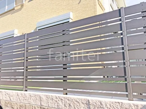 人工木・樹脂 フェンス（木調） F＆F マイティウッド ベーシック極 目隠し 木調・ラティス 樹脂