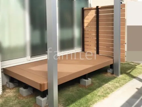 人工木デッキ  YKKAP 人工木 リウッドデッキS  人工木・樹脂 フェンス（木調） F＆F マイティウッド ベーシック極 高尺タイプ 目隠し 木調・ラティス 樹脂