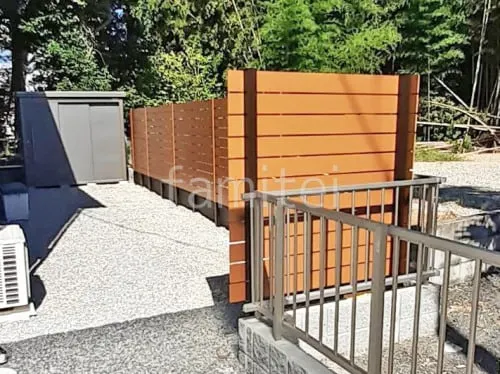 人工木・樹脂 フェンス（木調） F＆F マイティウッド ベーシック極 高尺タイプ 目隠し 木調・ラティス 樹脂