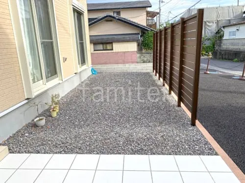 人工木・樹脂 フェンス（木調） F＆F マイティウッド ベーシック極 高尺タイプ 目隠し 木調・ラティス 樹脂