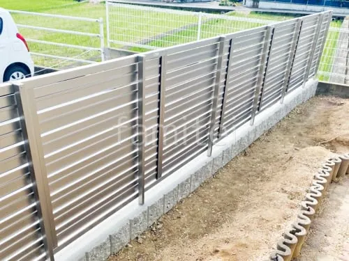 アルミ形材 フェンス LIXIL AB YS3型 横スリット3 目隠し ブロック塀 （化粧ブロック） ユニソン リブスプリットn 