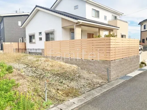 アルミ鋳物 フェンス 三協アルミ キャスリート8型 鋳物 人工木・樹脂 フェンス（木調） F＆F マイティウッド ベーシック極 目隠し 木調・ラティス 樹脂