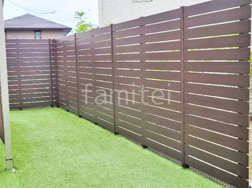 人工木・樹脂 フェンス（木調） F＆F マイティウッド ベーシック極 高尺タイプ 目隠し 木調・ラティス 樹脂