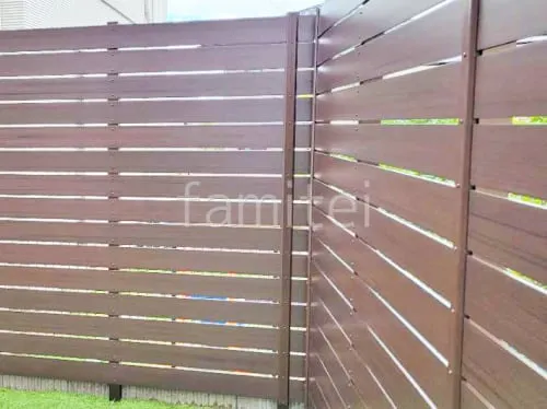 人工木・樹脂 フェンス（木調） F＆F マイティウッド ベーシック極 高尺タイプ 目隠し 木調・ラティス 樹脂