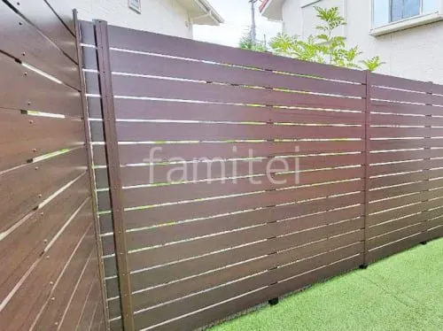 人工木・樹脂 フェンス（木調） F＆F マイティウッド ベーシック極 高尺タイプ 目隠し 木調・ラティス 樹脂