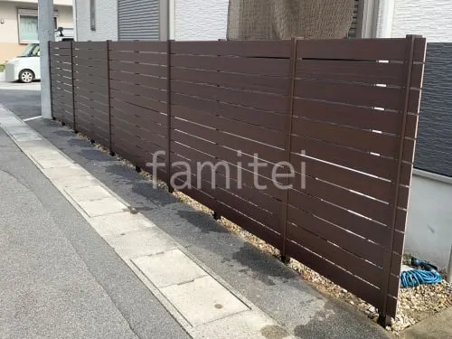 人工木・樹脂 フェンス（木調） F＆F マイティウッド ベーシック極 高尺タイプ 目隠し 木調・ラティス 樹脂