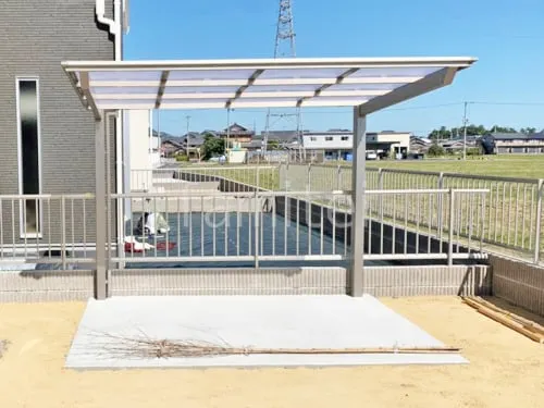 １階テラス屋根 （雨除け） LIXIL 独立式フーゴFテラス フラット屋根 独立式 スタンダード