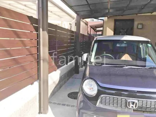 人工木・樹脂 フェンス（木調） F＆F マイティウッド ベーシック極 目隠し 木調・ラティス 樹脂