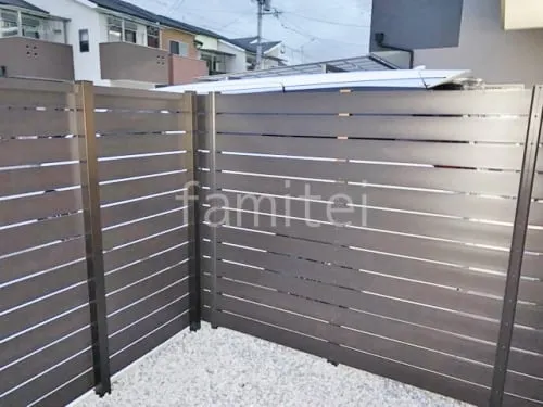 人工木・樹脂 フェンス（木調） F＆F マイティウッド ベーシック極 高尺タイプ 目隠し 木調・ラティス 樹脂