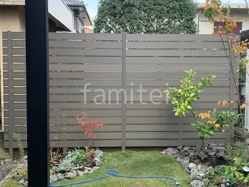 人工木・樹脂 フェンス（木調） F＆F マイティウッド ベーシック極 高尺タイプ 目隠し 木調・ラティス 樹脂