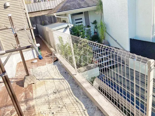 スチールメッシュ フェンス YKKAP イーネット3F型 スチール柱 境界・メッシュ