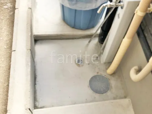 水受け(パン) 土間モルタル仕上げ 洗い場