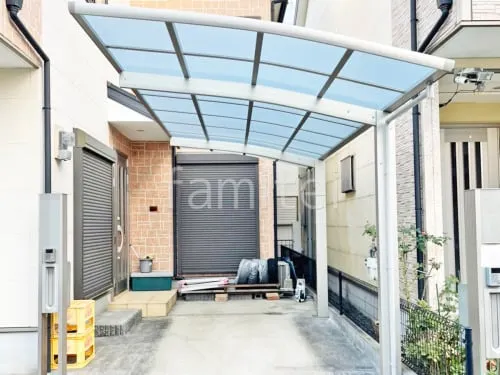 カーポート１台 （単棟）  プライスポートＲ アール屋根