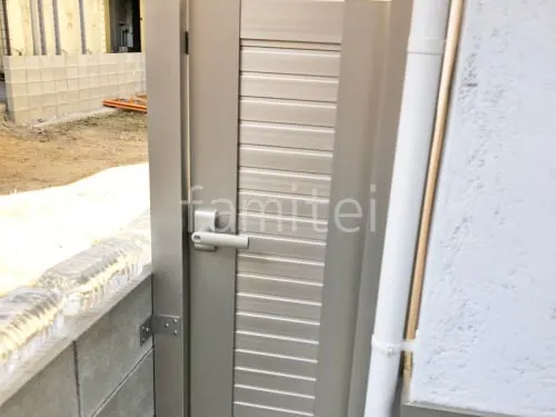 片開き 門扉 YKKAP シンプレオYM1型 横目隠し 