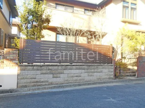 人工木・樹脂 フェンス（木調） F＆F マイティウッド ベーシック極 目隠し 木調・ラティス 樹脂