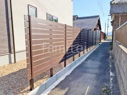 人工木・樹脂 フェンス（木調） F＆F マイティウッド ベーシック極 高尺タイプ 目隠し 木調・ラティス 樹脂