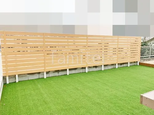 人工木・樹脂 フェンス（木調） F＆F マイティウッド ベーシック極 高尺タイプ 目隠し 木調・ラティス 樹脂