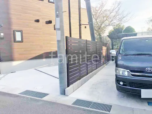 人工木・樹脂 フェンス（木調） F＆F マイティウッド ベーシック極 高尺タイプ 目隠し 木調・ラティス 樹脂