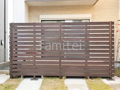 人工木・樹脂 フェンス（木調） F＆F マイティウッド ベーシック極 高尺タイプ 目隠し 木調・ラティス 樹脂