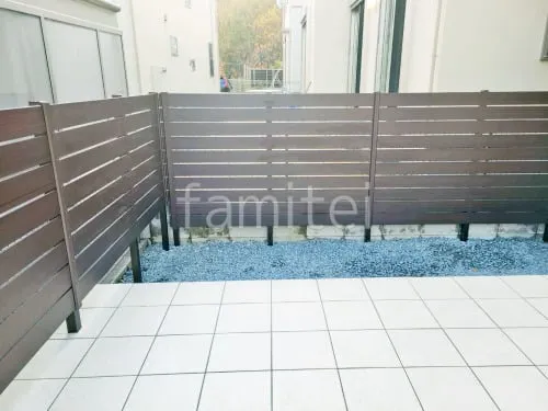 人工木・樹脂 フェンス（木調） F＆F マイティウッド ベーシック極 高尺タイプ 目隠し 木調・ラティス 樹脂