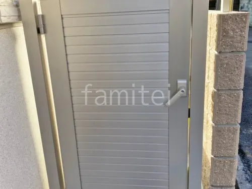 片開き 門扉 YKKAP シンプレオYM1型 横目隠し 