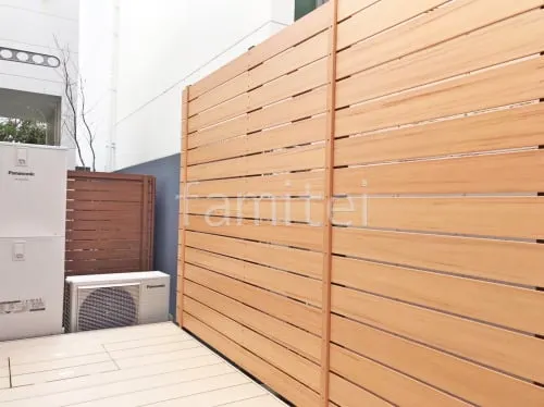 人工木・樹脂 フェンス（木調） F＆F マイティウッド ベーシック極 高尺タイプ 目隠し 木調・ラティス 樹脂