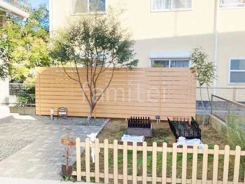 人工木・樹脂 フェンス（木調） F＆F マイティウッド ベーシック極 高尺タイプ 目隠し 木調・ラティス 樹脂