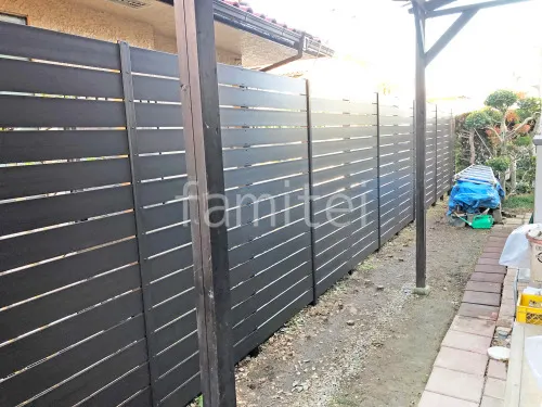 人工木・樹脂 フェンス（木調） F＆F マイティウッド ベーシック極 高尺タイプ 目隠し 木調・ラティス 樹脂