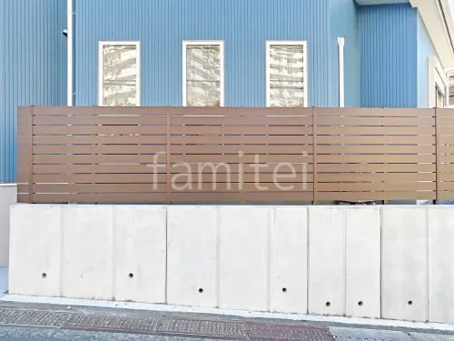 人工木・樹脂 フェンス（木調） F＆F マイティウッド ベーシック極 高尺タイプ 目隠し 木調・ラティス 樹脂