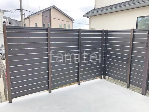 人工木・樹脂 フェンス（木調） F＆F マイティウッド ベーシック極 高尺タイプ 目隠し 木調・ラティス 樹脂