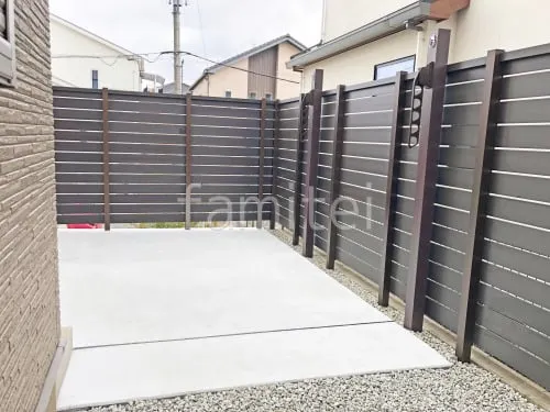 人工木・樹脂 フェンス（木調） F＆F マイティウッド ベーシック極 高尺タイプ 目隠し 木調・ラティス 樹脂